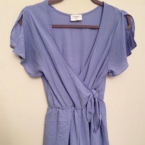 Everly Anthropology Purple Romper